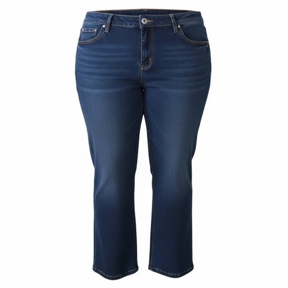 JMS Just My Size Denim - JMS Just My Size Plus Size 26W Bootcut Jeans Dark Wash Stretch Denim Classic Fit